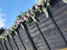 Load image into Gallery viewer, Romance Garland - Burgundy, Blush Pink and Ivory Garland - Garden, Wedding, Stair Rail