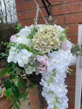 Load image into Gallery viewer, Light Pink and Nude Hanging Basket
