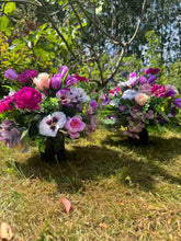 Load image into Gallery viewer, Purple Mix Artificial Grave Pot
