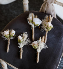 Load image into Gallery viewer, Nude Coffe and Ivory Faux Flower, Pampas and Dried Foliage Wedding Collection

