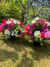 Load image into Gallery viewer, Pink and Purple Mix Artificial Grave Pot
