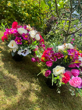 Load image into Gallery viewer, Pink and Purple Mix Artificial Grave Pot
