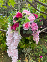 Load image into Gallery viewer, Pretty and Pink Hanging Basket
