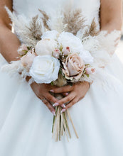 Load image into Gallery viewer, Nude Coffe and Ivory Faux Flower, Pampas and Dried Foliage Wedding Collection
