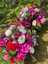 Load image into Gallery viewer, Pink and Purple Mix Artificial Grave Pot
