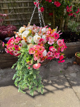 Load image into Gallery viewer, Pink Mix Hanging Basket

