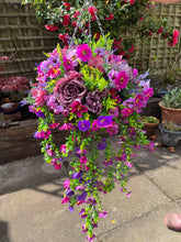 Load image into Gallery viewer, Purple Mix Hanging Basket
