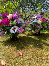 Load image into Gallery viewer, Purple Mix Artificial Grave Pot

