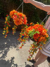 Load image into Gallery viewer, Orange Hanging Basket
