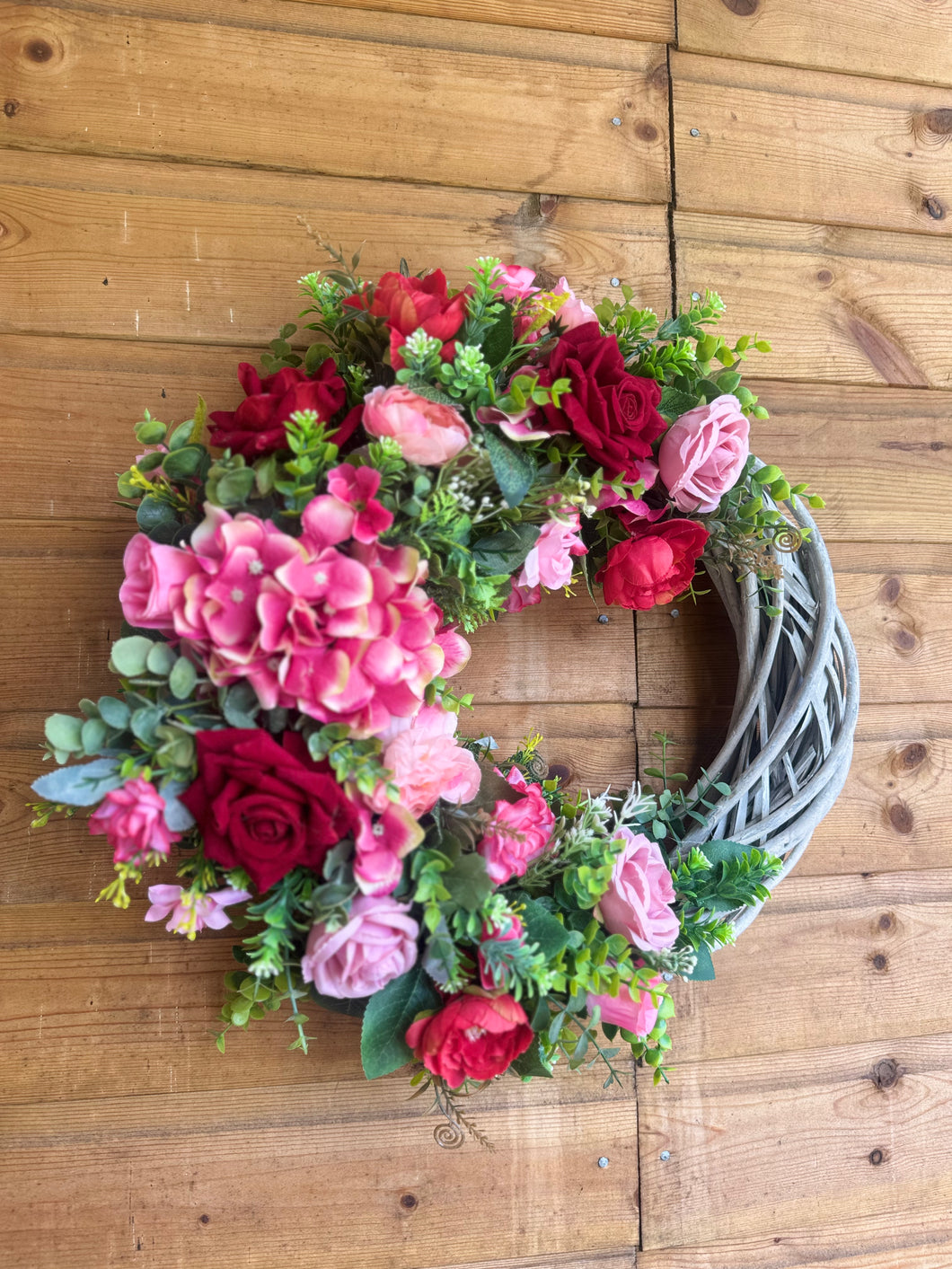 Pink and Red Wreath