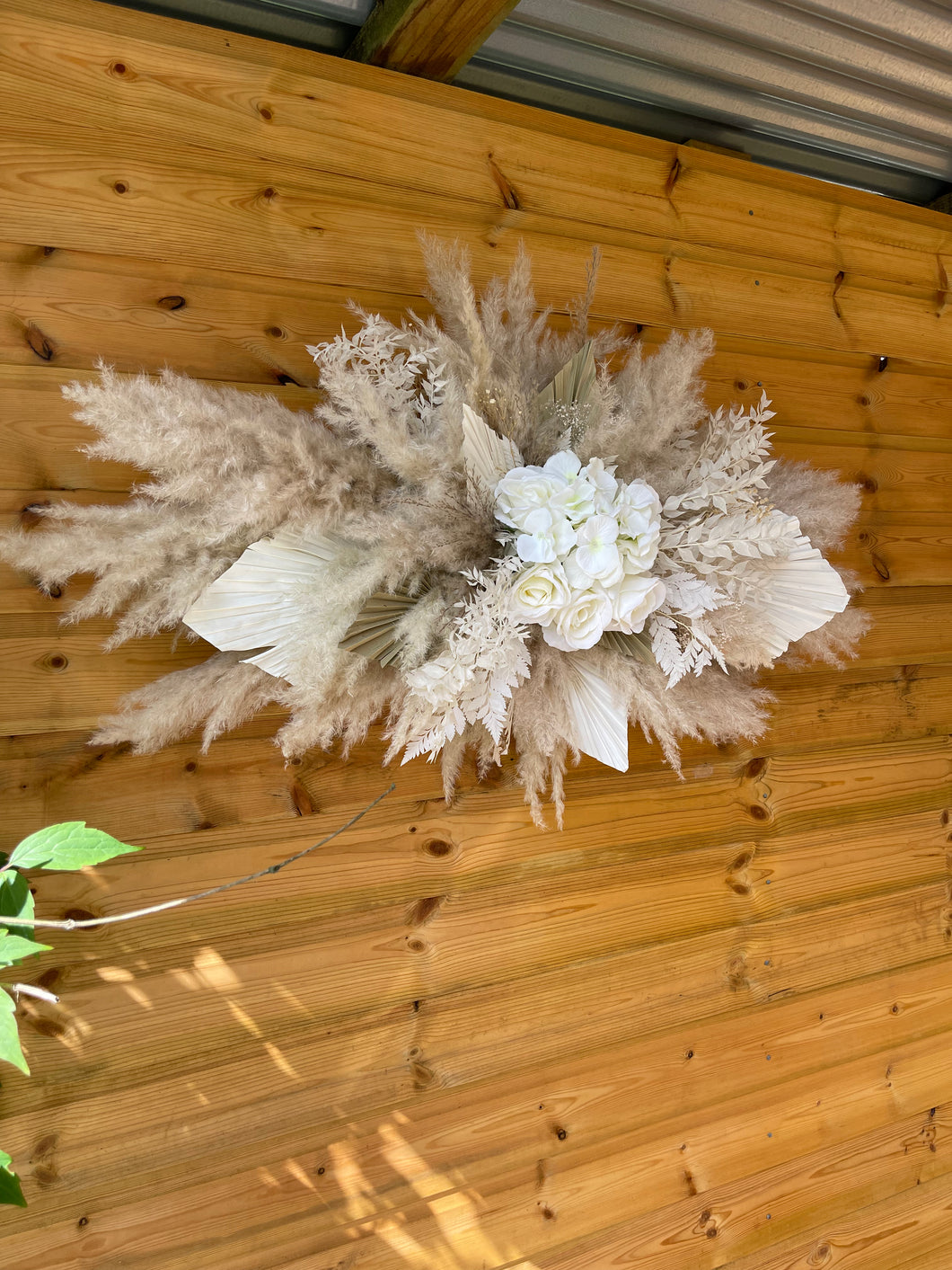 Ivory and Natural Pampas Cloud