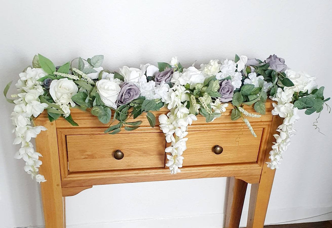 Grey and White Luxury Garland