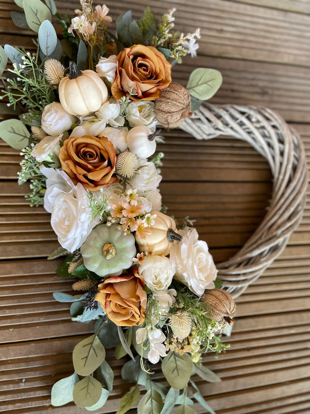 Autumn Ivory and Toffee Heart
