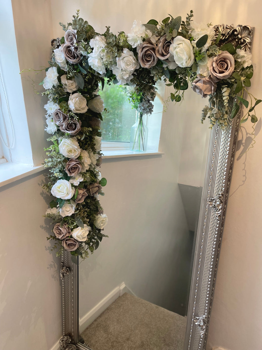 Jenn 5ft Grey, White and Ivory Eucalyptus Garland